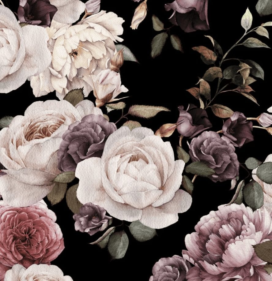 papier peint à fleurs foncé,fleur,rose,pétale,roses de jardin,rosa centifolia