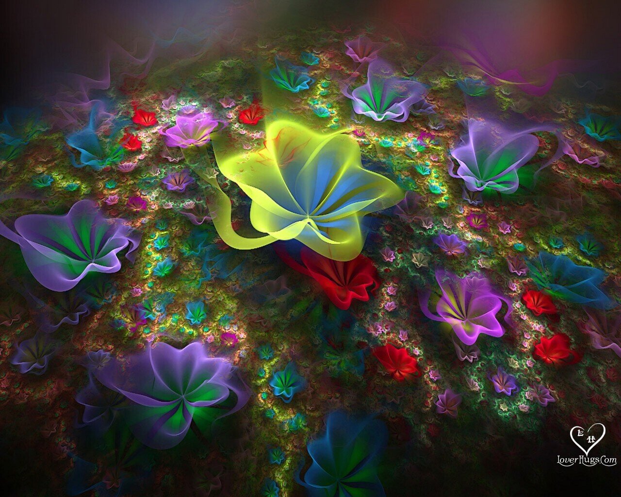 papel tapiz de flores 3d,arte fractal,arte,diseño gráfico,arte psicodélico,planta