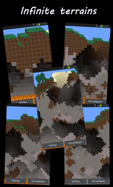 minecraft live wallpapers,video game software,screenshot,minecraft,world,games