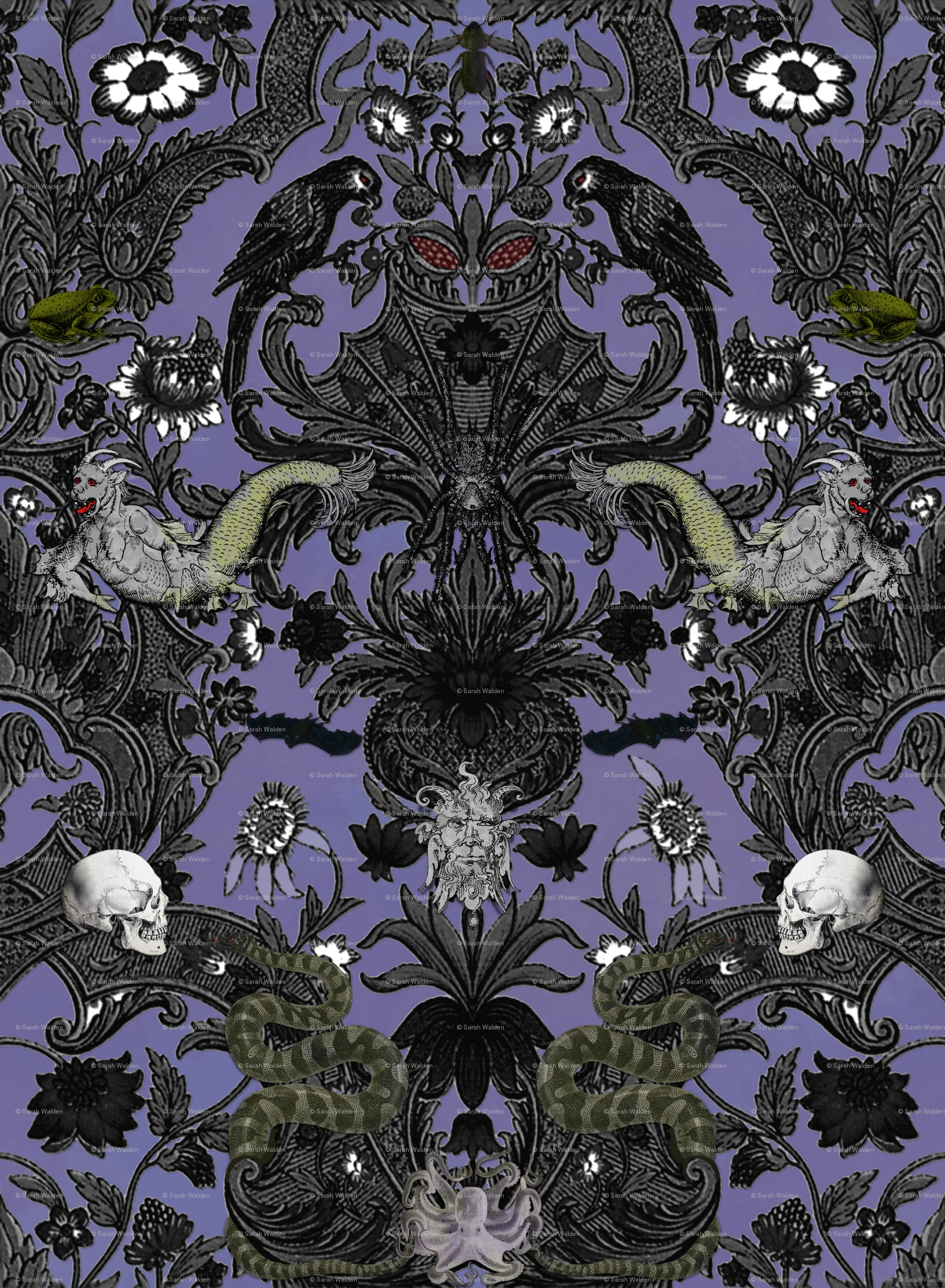 haunted mansion wallpaper,pattern,purple,illustration,symmetry,design