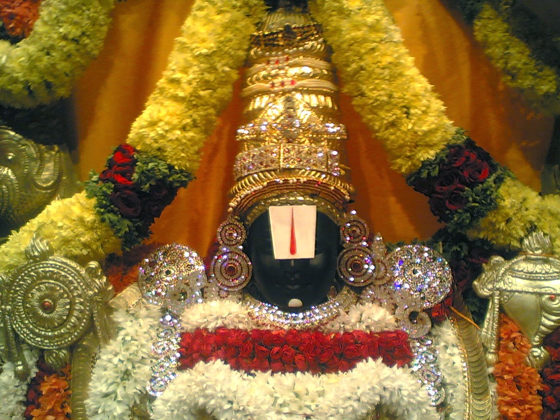 lord venkateswara wallpapers,temple,place of worship,floral design,ritual,floristry