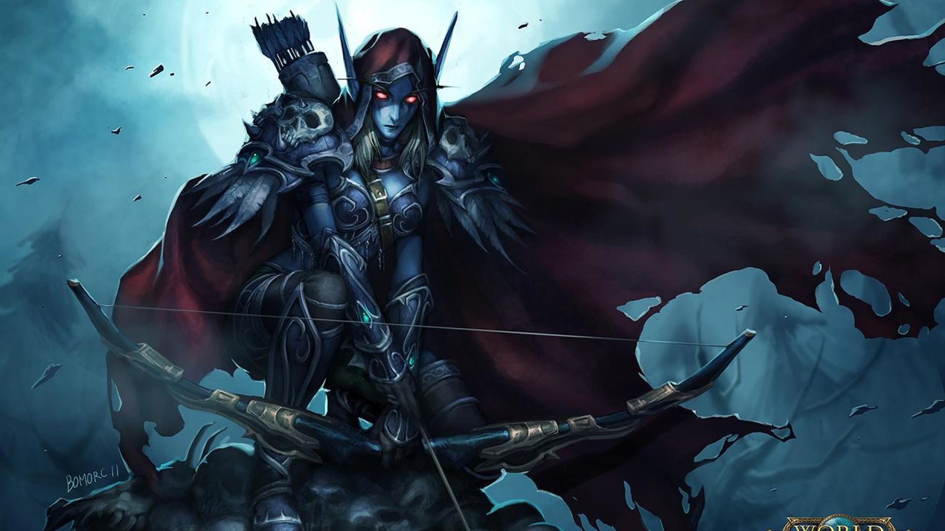 sylvanas wallpaper,action adventure game,cg artwork,demon,fictional character,pc game