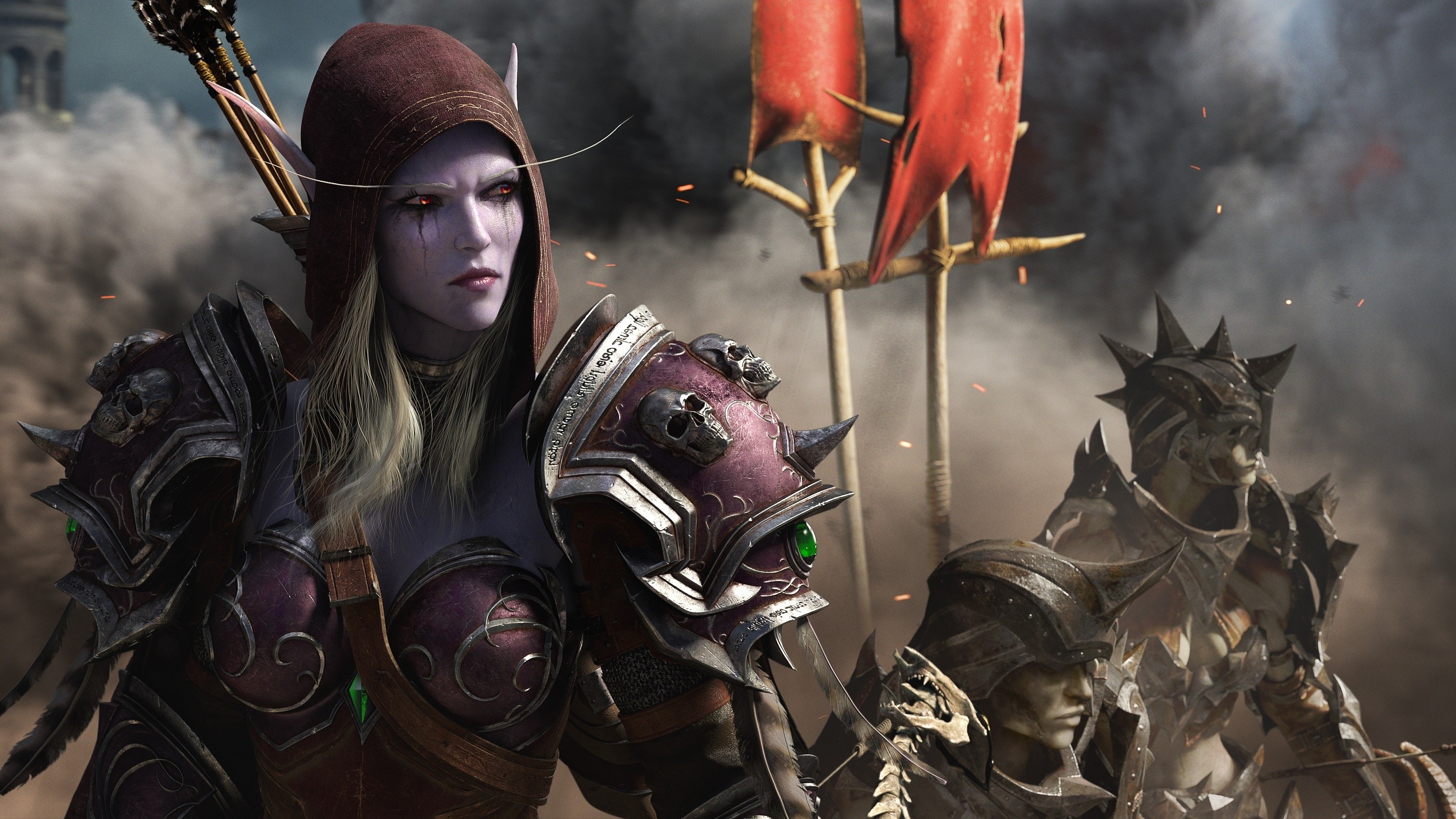 sylvanas wallpaper,action adventure game,strategy video game,pc game,cg artwork,games