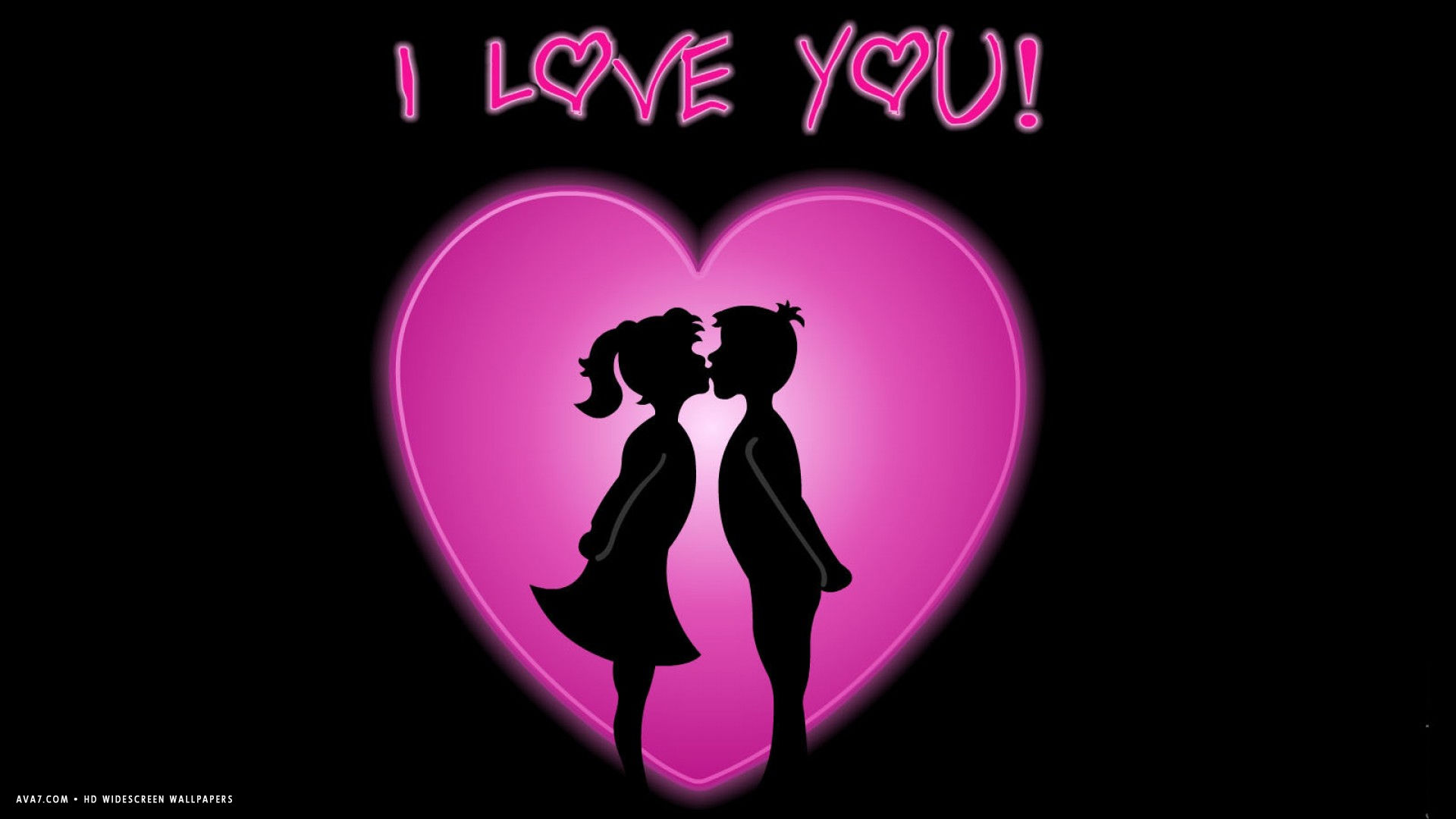 i love u wallpaper with couple,love,text,valentine's day,romance,silhouette
