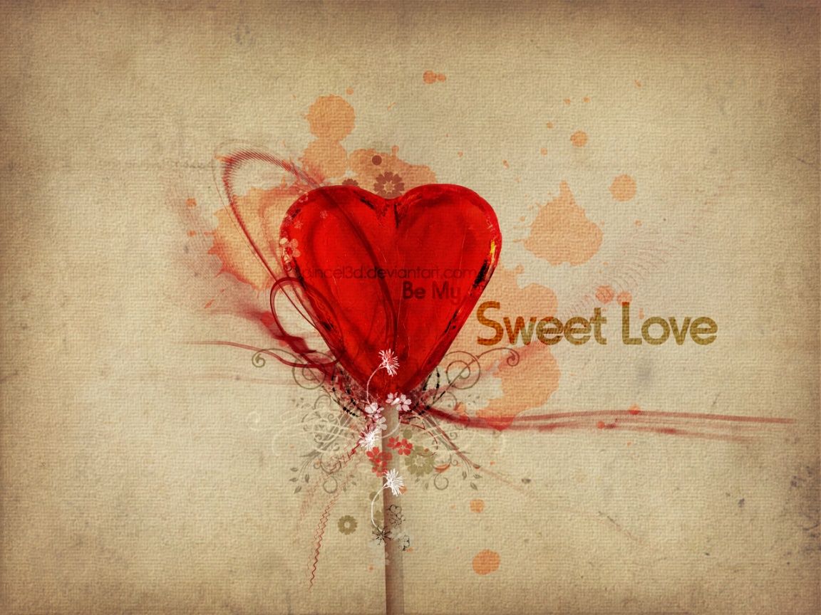 달콤한 사랑 벽지,심장,빨간,사랑,발렌타인 데이,본문