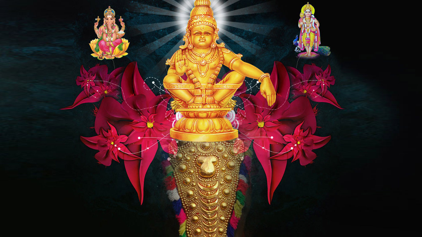 3d ayyappa tapeten hohe auflösung,statue,hindu tempel,tempel,erfundener charakter,anbetungsstätte