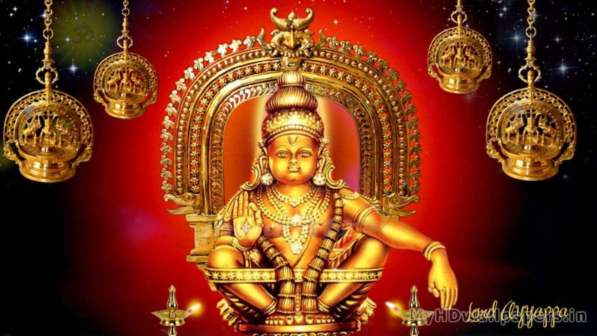 3d ayyappa wallpapers high resolution,gold,metal,statue,place of worship,temple