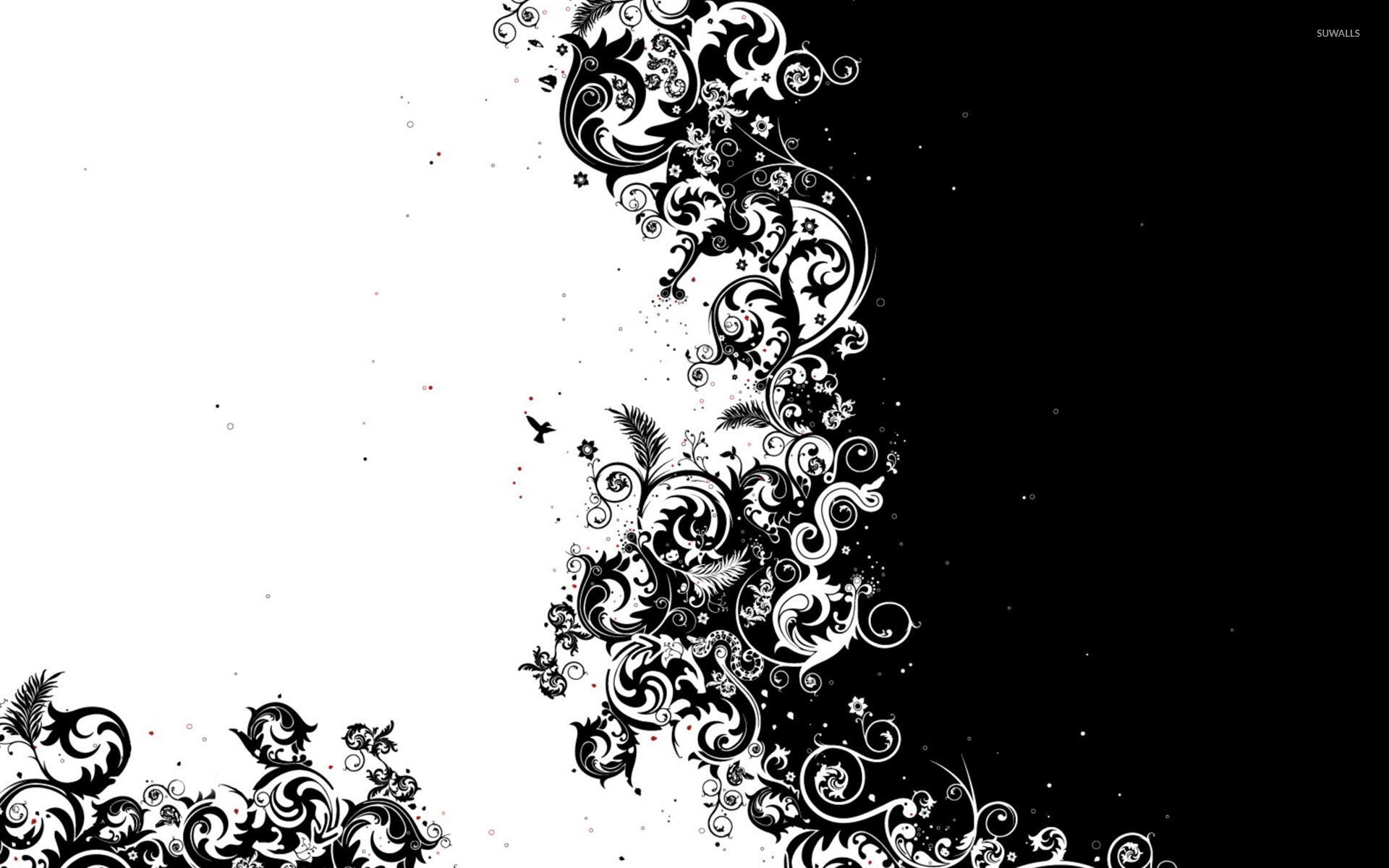 black white wallpaper,black,black and white,monochrome,font,text