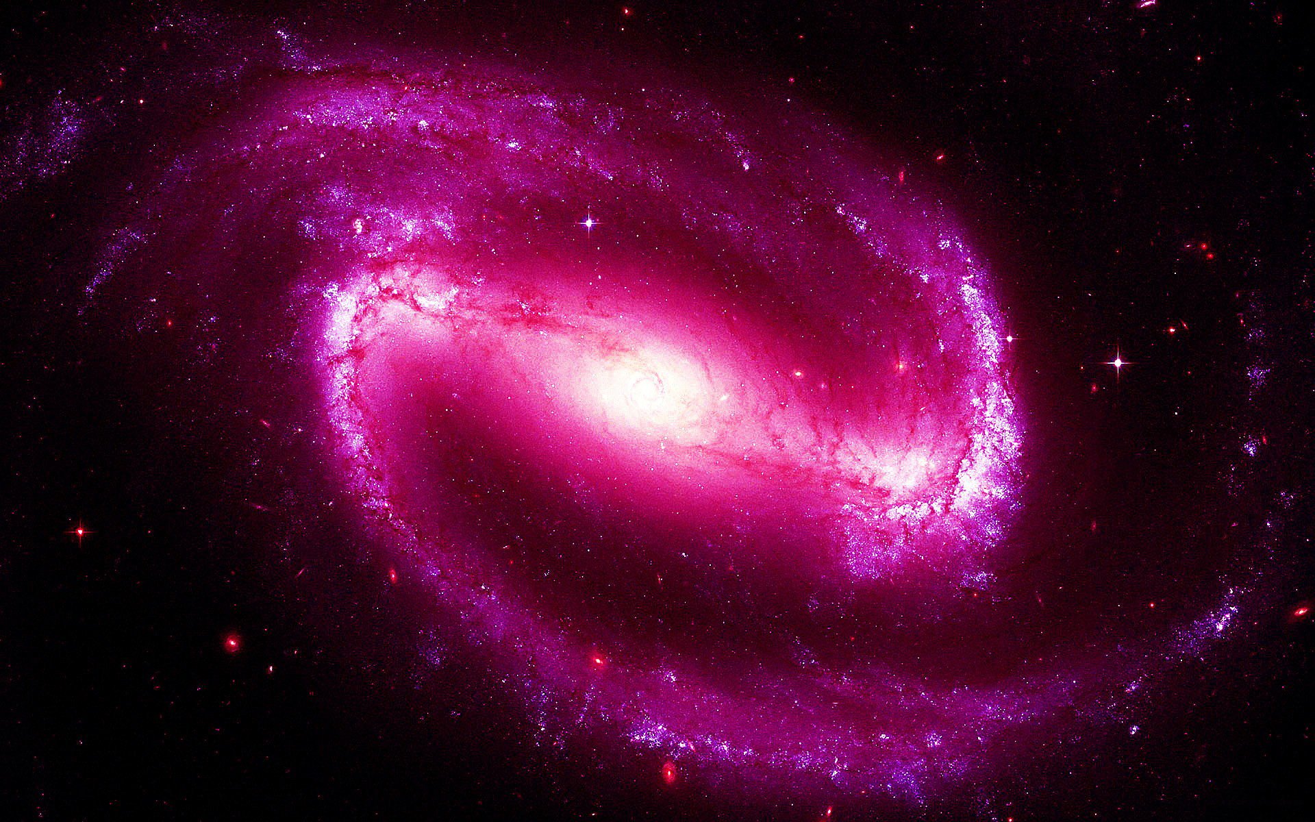 fond d'écran galaxie rose,galaxie,cosmos,galaxie spirale,objet astronomique,rose