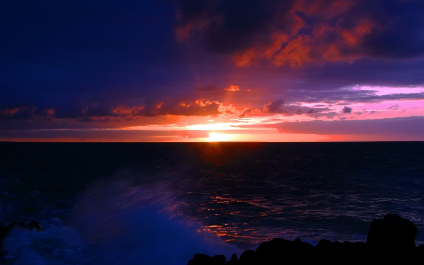 tapete gelap,himmel,horizont,nachglühen,wolke,natur