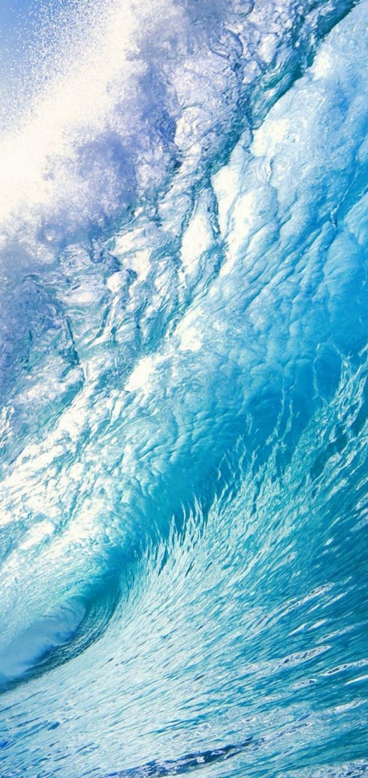 fondo de pantalla móvil oppo,ola,azul,cielo,agua,onda de viento