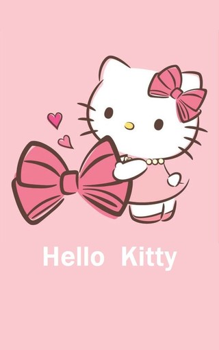 carta da parati gambar ciao gattino,cartone animato,rosa,testo,clipart,cuore