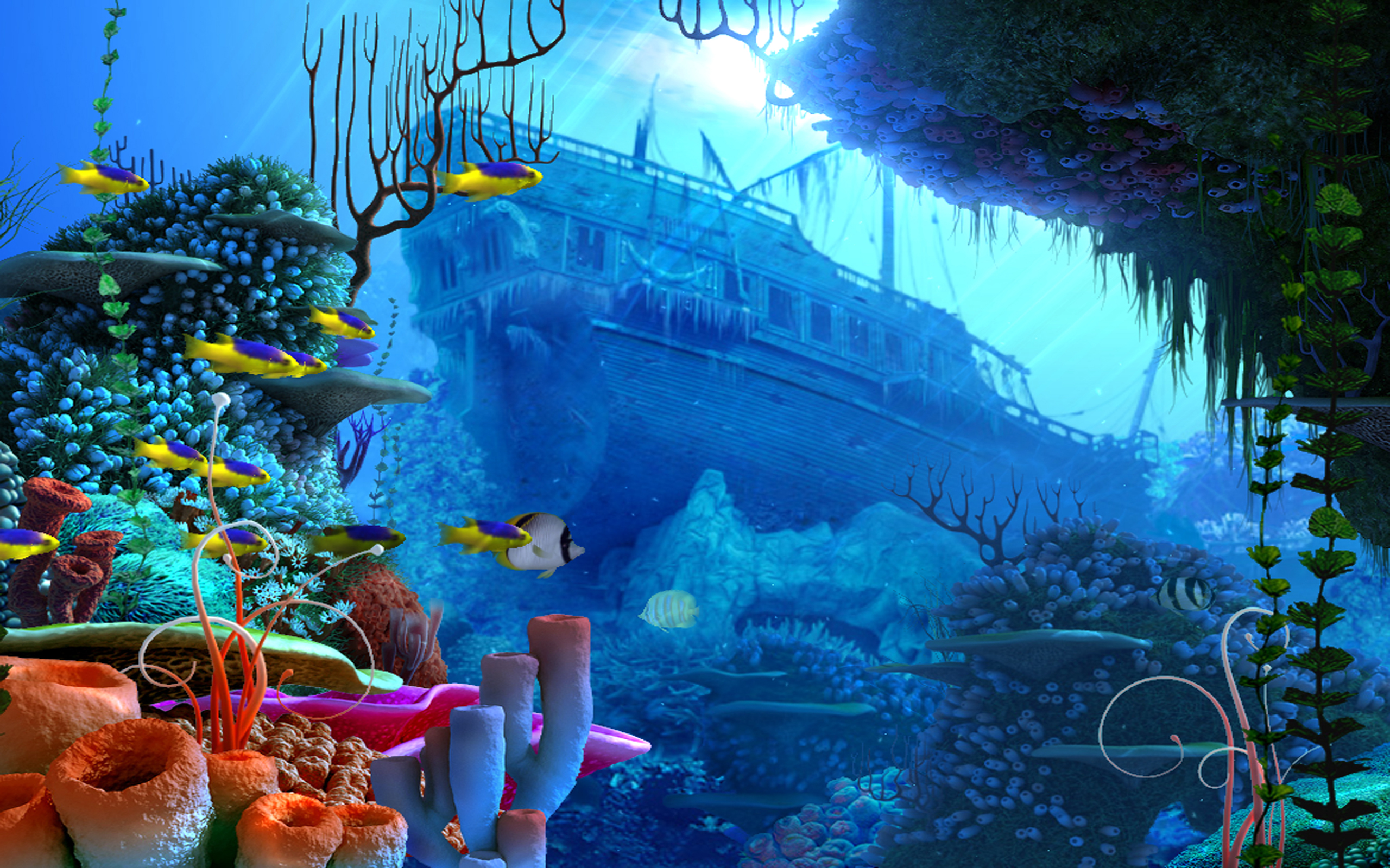 live wallpaper fisch im wasser,majorelle blau,riff,korallenriff,meeresbiologie,wasser