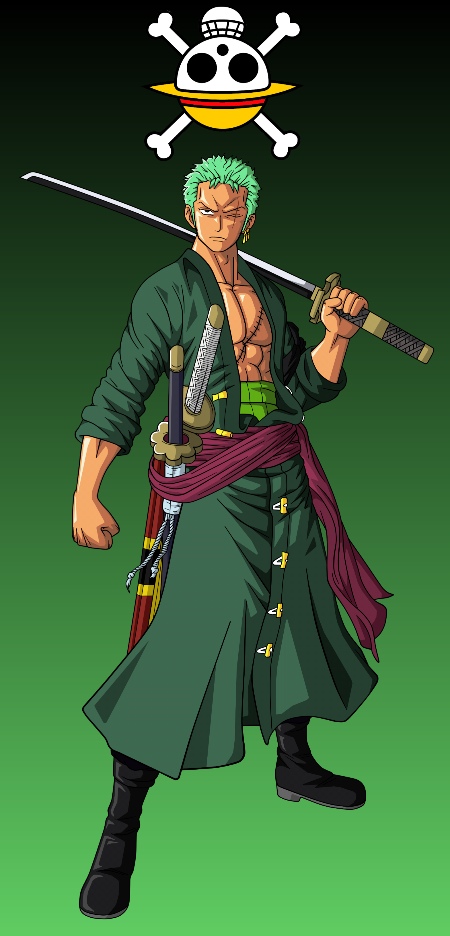 zoro wallpaper,fictional character,art,illustration,action figure,figurine