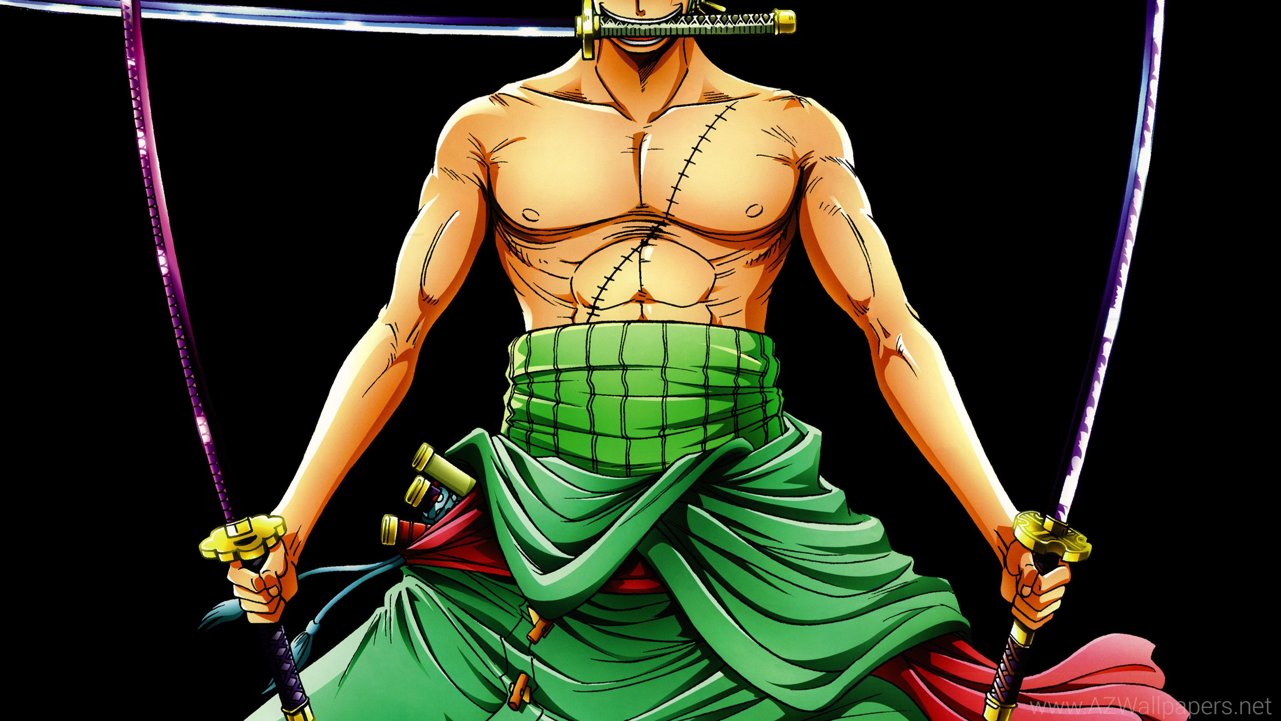 zoro wallpaper,fictional character,muscle,illustration,fiction,chest