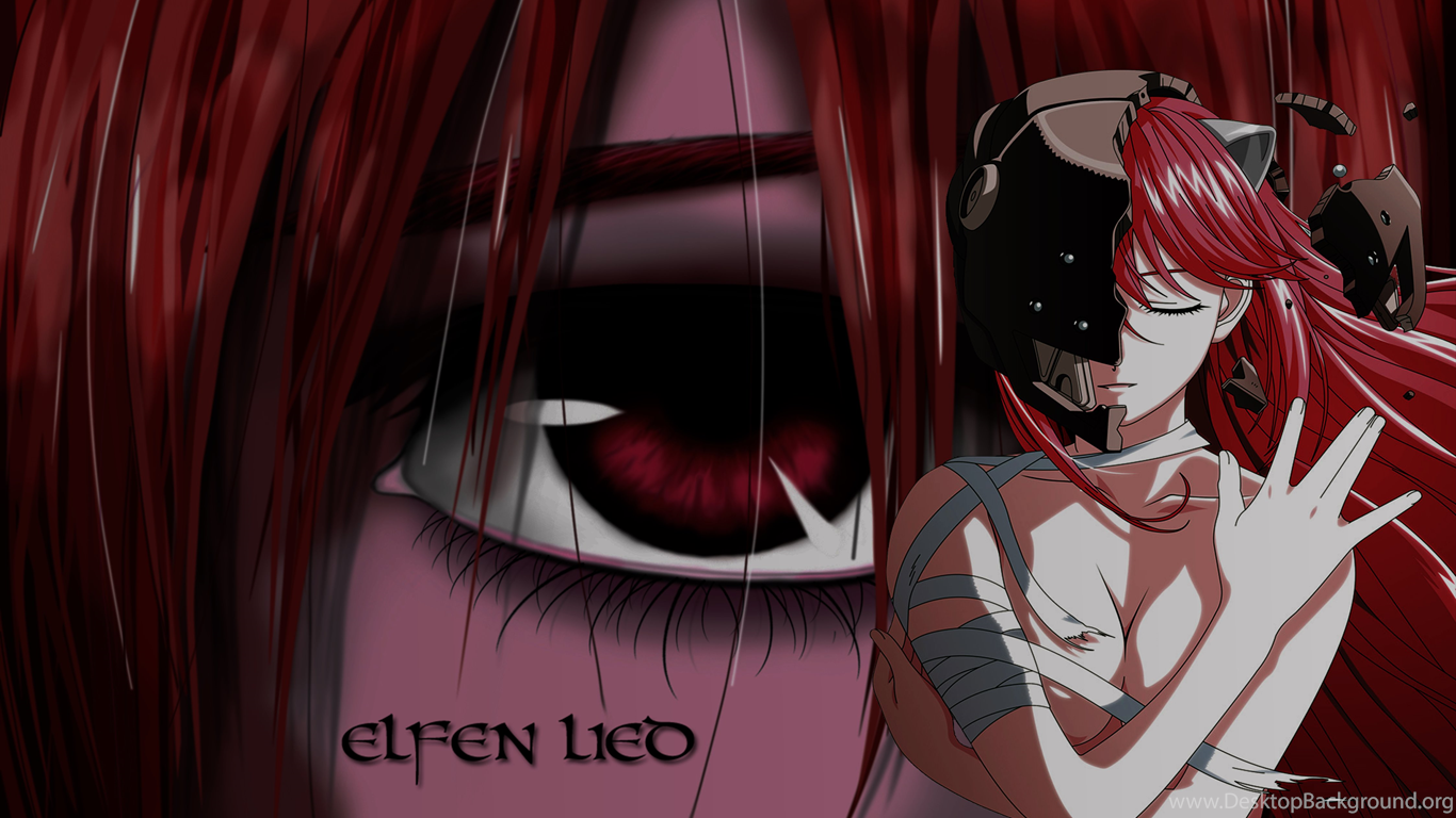 elfen lied wallpaper,cartoon,red,anime,cg artwork,mouth