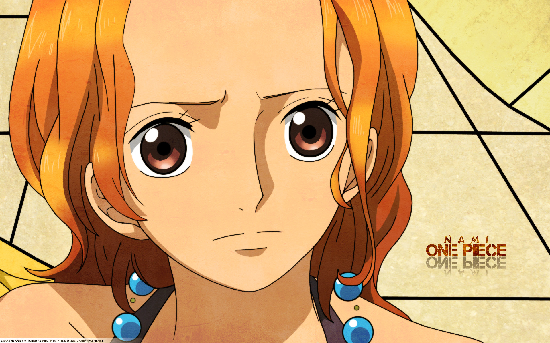 nami one piece wallpaper,face,cartoon,hair,anime,nose