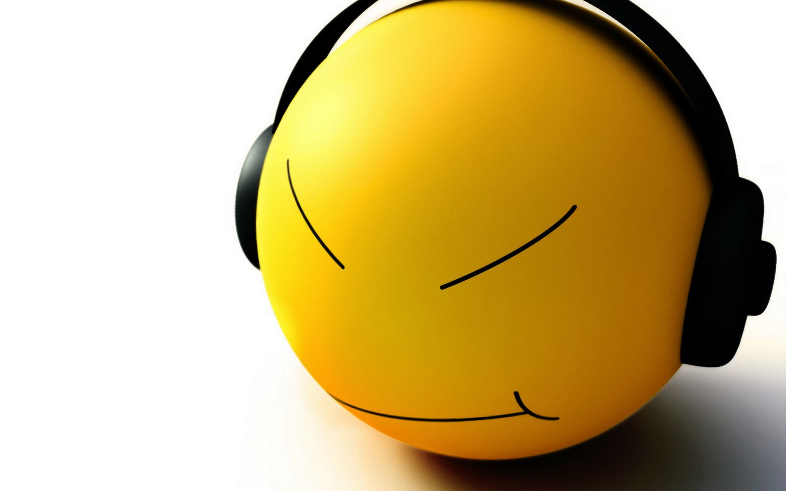 wallpaper musik,emoticon,facial expression,yellow,audio equipment,smile