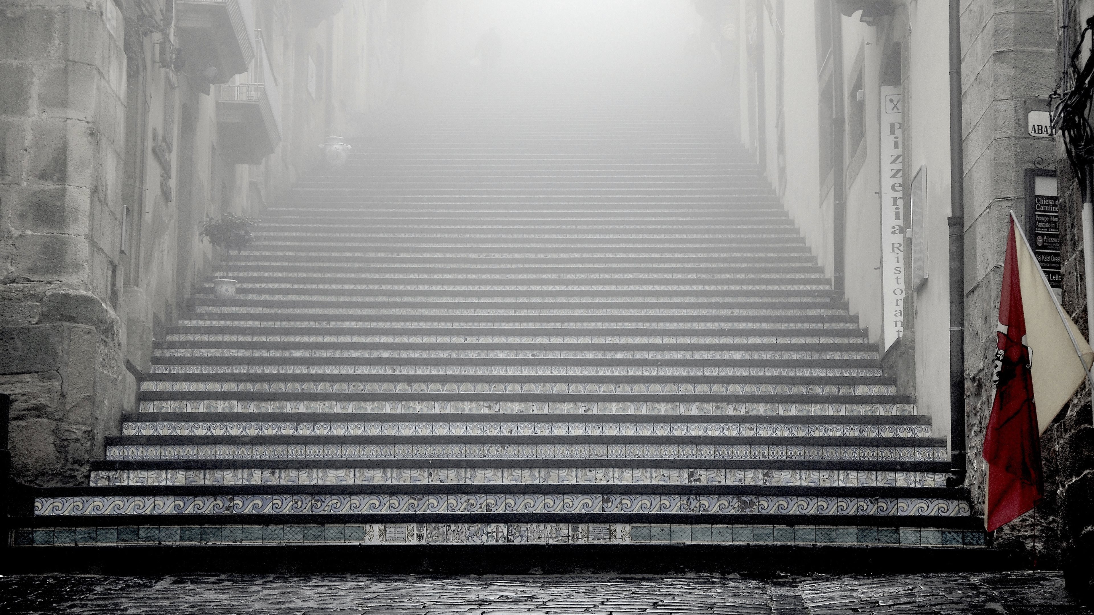 wallpaper for stairs,stairs,white,black,black and white,monochrome