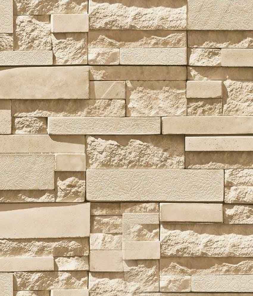 pvc wallpaper,wand,beige,backstein,steinwand,fliese