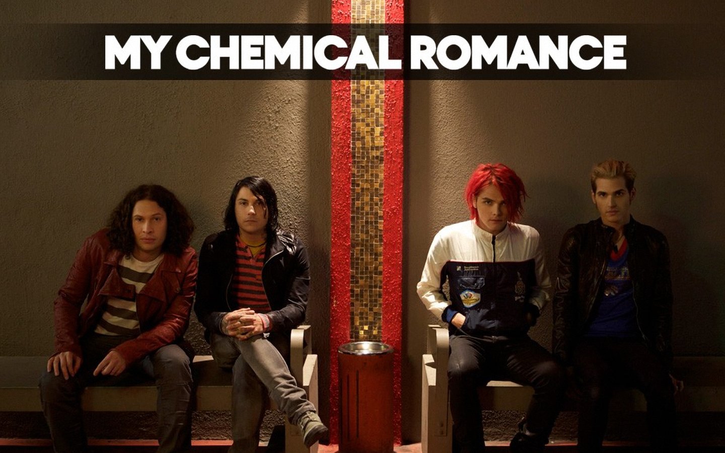 my chemical romance wallpaper,event,font,talent show,performance