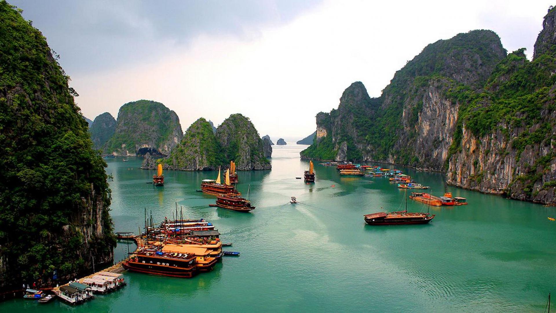 fondo de pantalla de vietnam,cuerpo de agua,paisaje natural,naturaleza,bahía,recursos hídricos