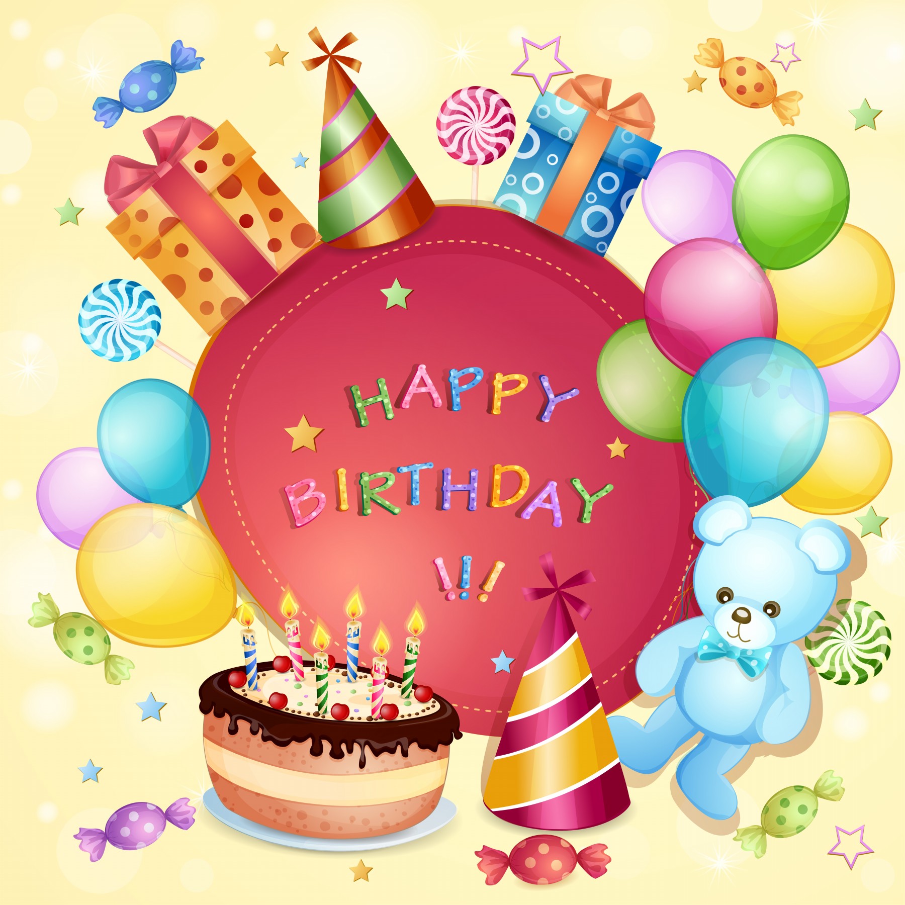 Souhaits D Anniversaire Fond D Ecran Anniversaire Decoration De Gateaux Fete D Anniversaire Clipart Fourniture De Fete Wallpaperuse