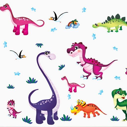 figura animale,dinosauro,clipart,cartone animato,adesivo da parete