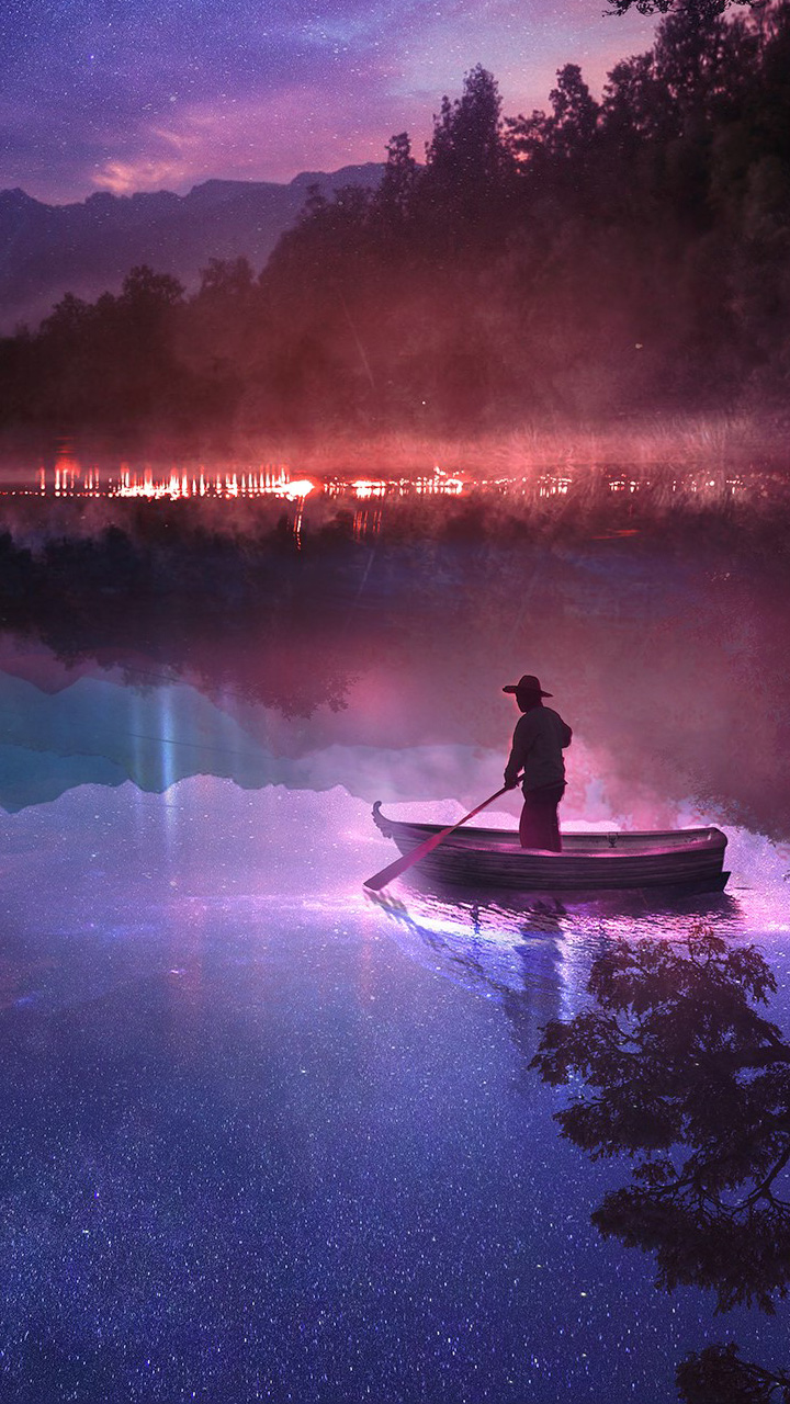 wallpaper celular tumblr,nature,water,sky,atmospheric phenomenon,purple