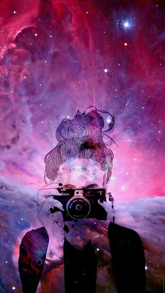 fond d'écran celular tumblr,violet,ciel,illustration,espace,cosmos