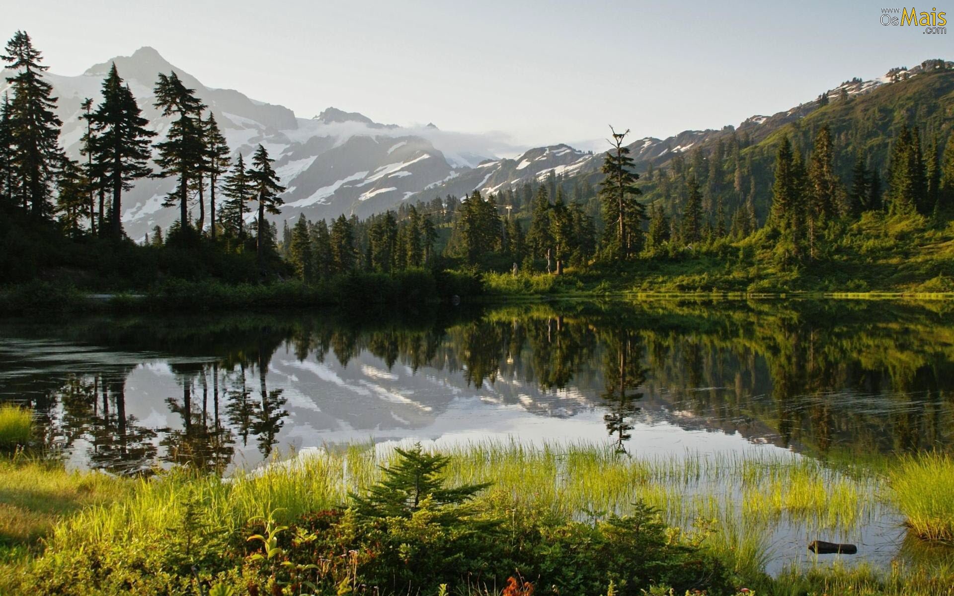 carta da parati paisagem,paesaggio naturale,natura,riflessione,montagna,lago