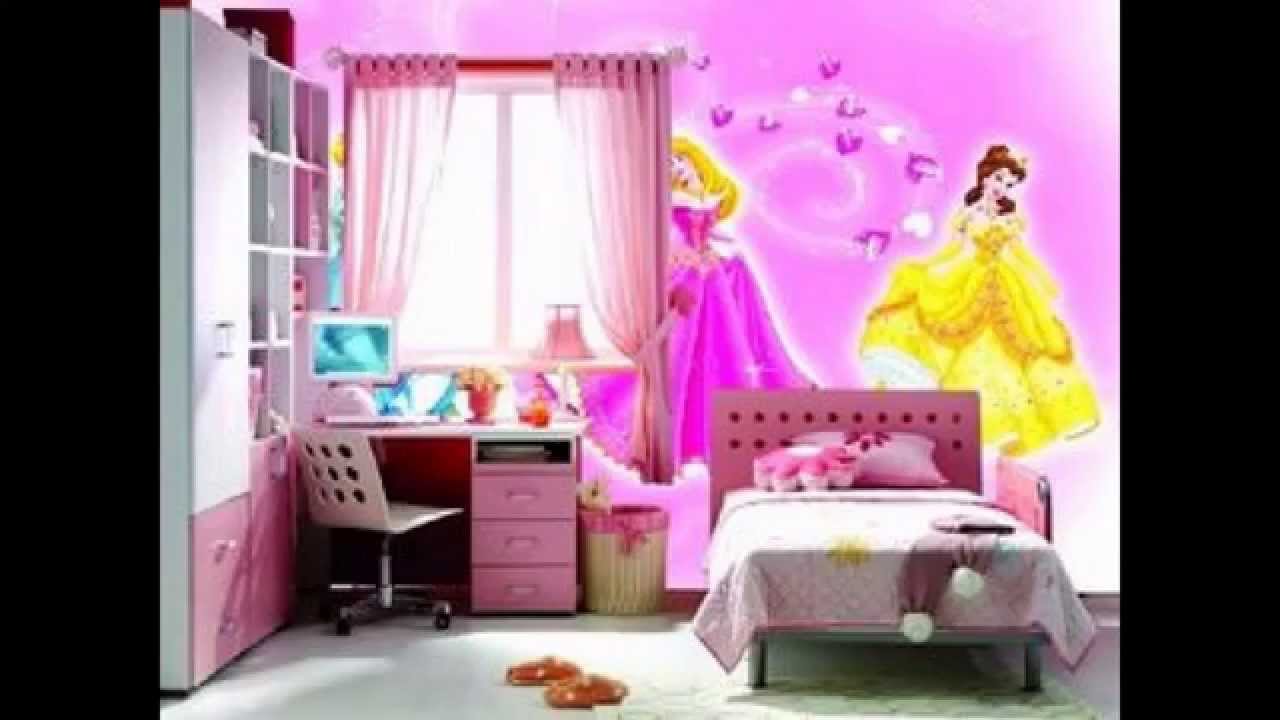 女の子の部屋の壁紙,寝室,ルーム,ピンク,ベッド,家具