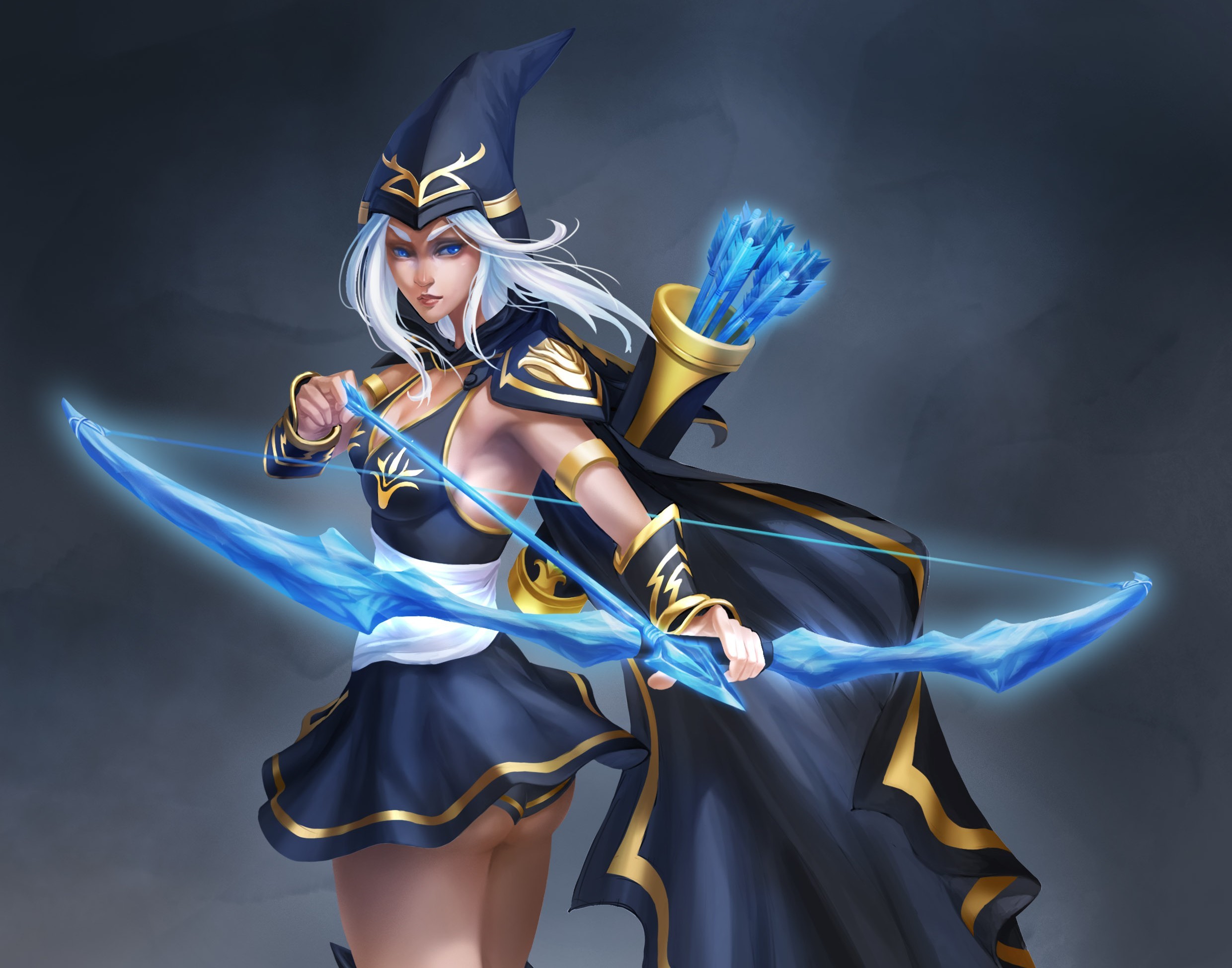 ashe wallpaper,cg artwork,action figure,figurine,fictional character,massively multiplayer online role playing game