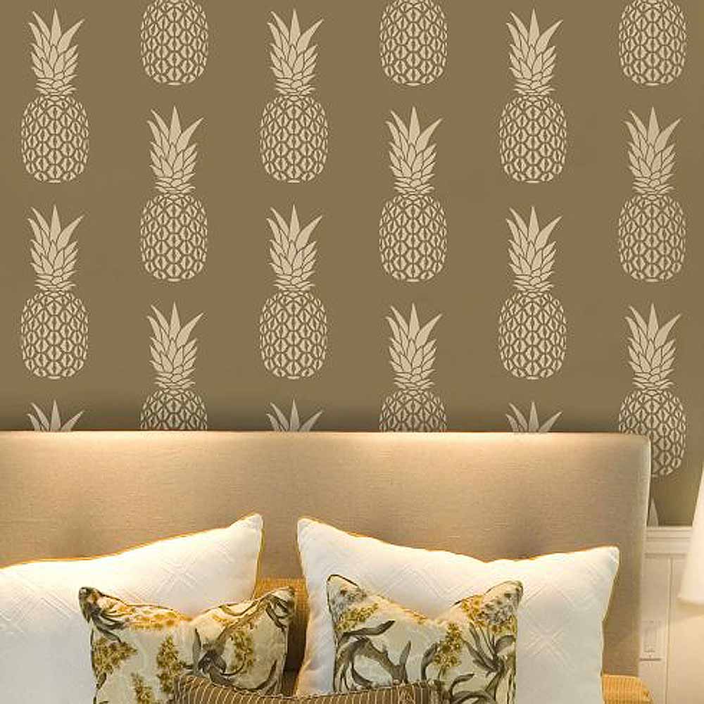 wallpaper stencils,pineapple,wall,feather,wallpaper,wall sticker