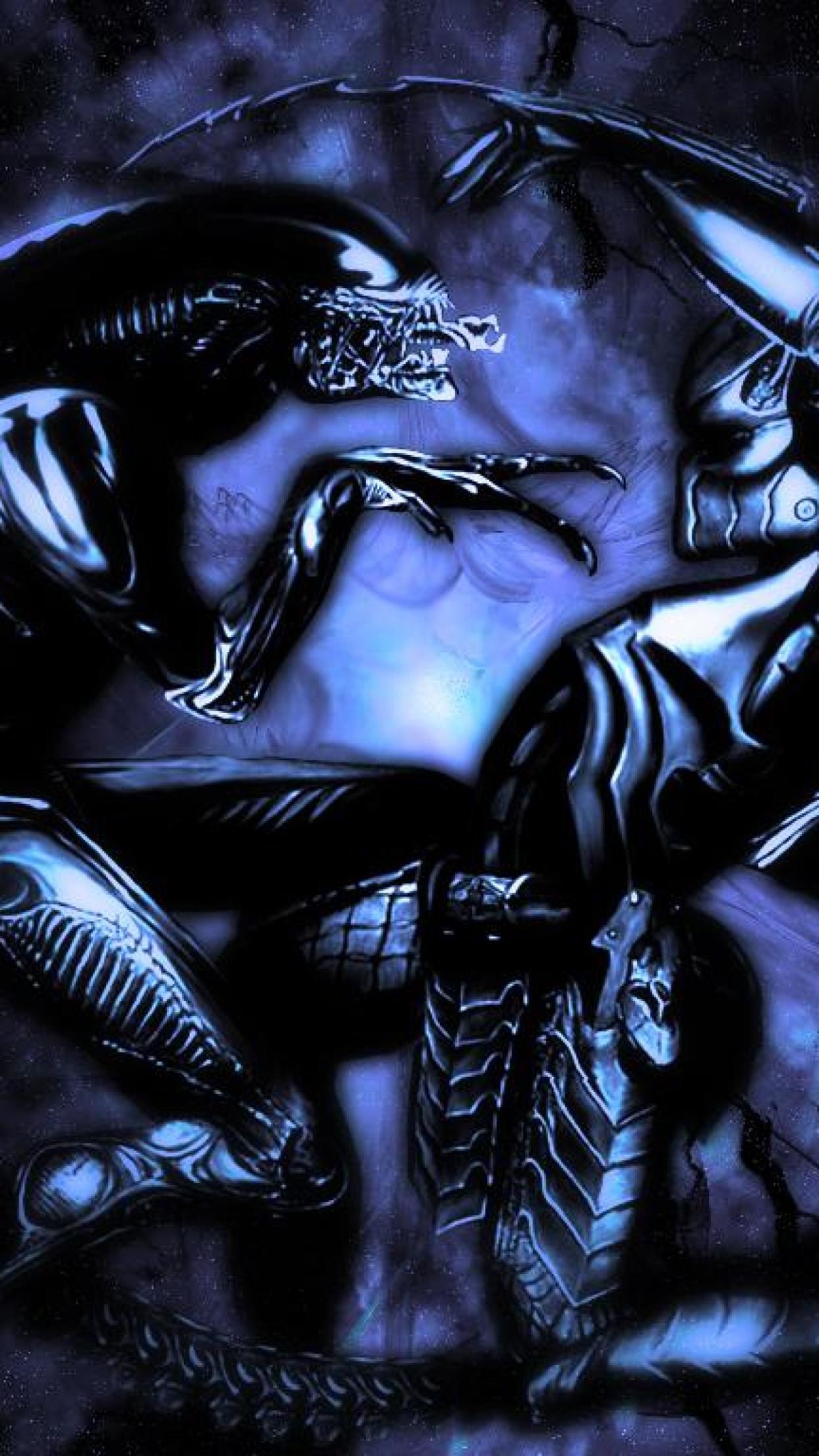 alien vs predator wallpaper,cg artwork,darkness,demon,fictional character,illustration
