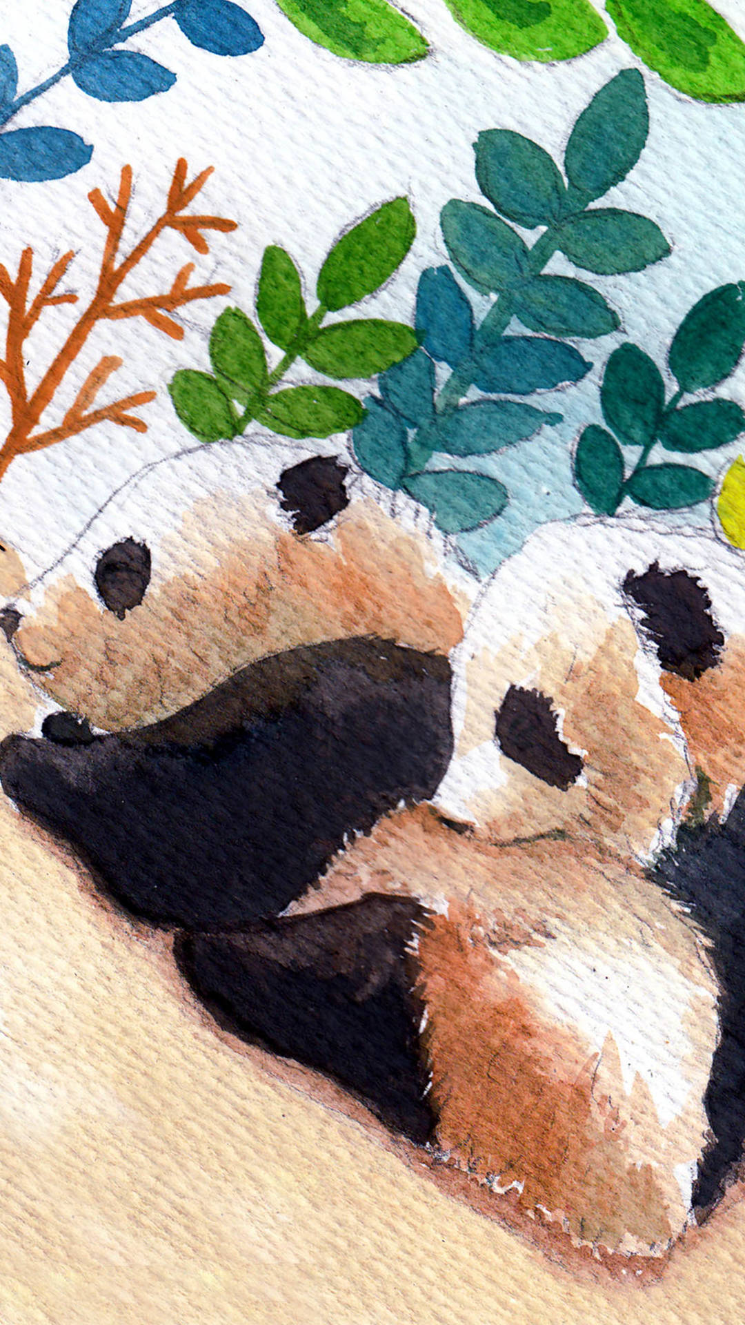 panda wallpaper iphone,panda,bear,pattern,red panda,carnivore