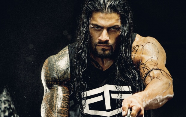 roman reigns hd wallpaper galaxy,hairstyle,cool,human,wrestler,muscle