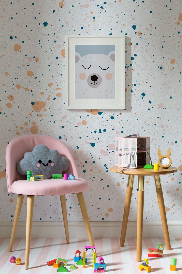 playroom wallpaper,furniture,wallpaper,wall,easel,room