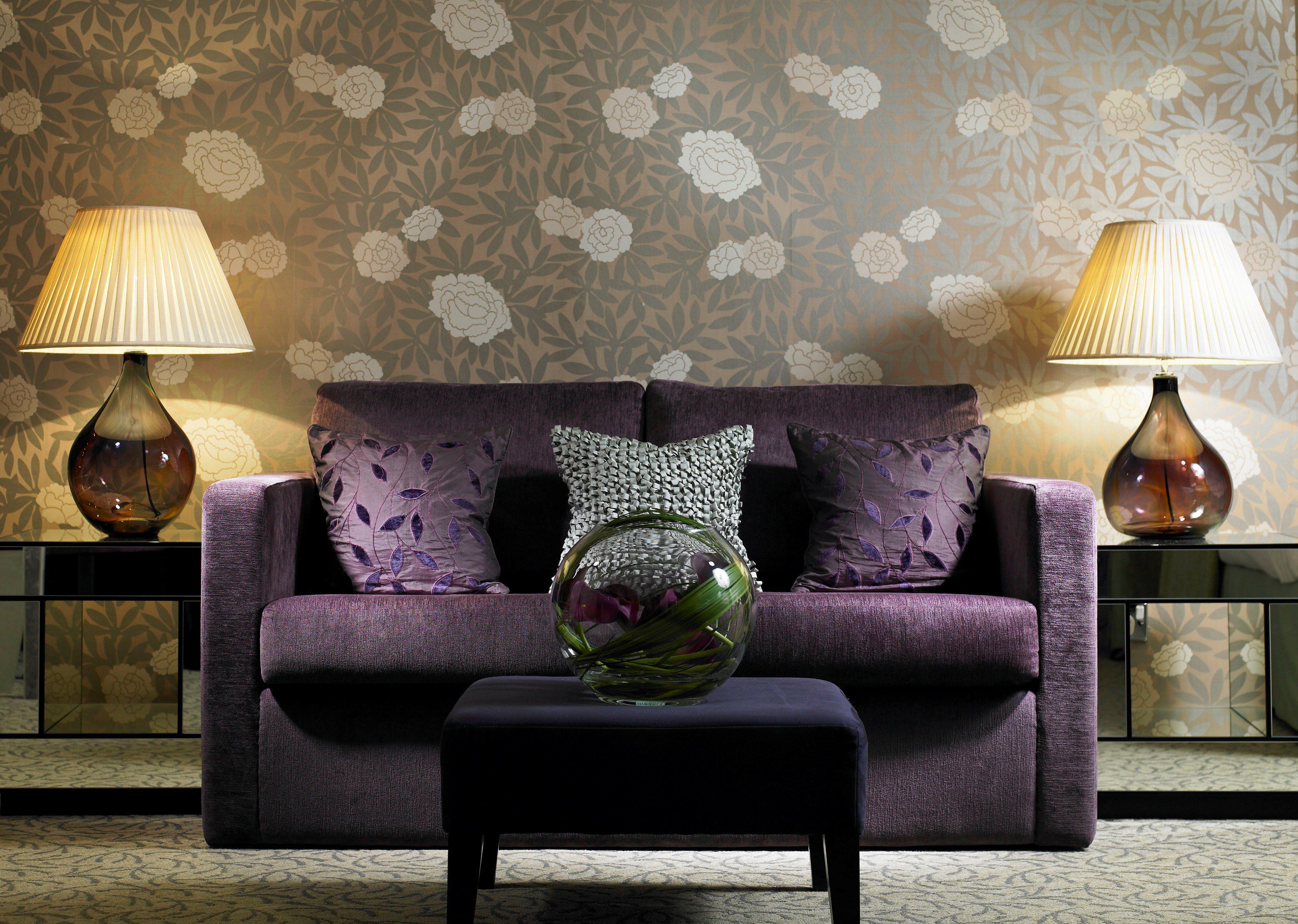 furniture wallpaper,purple,furniture,interior design,wall,living room