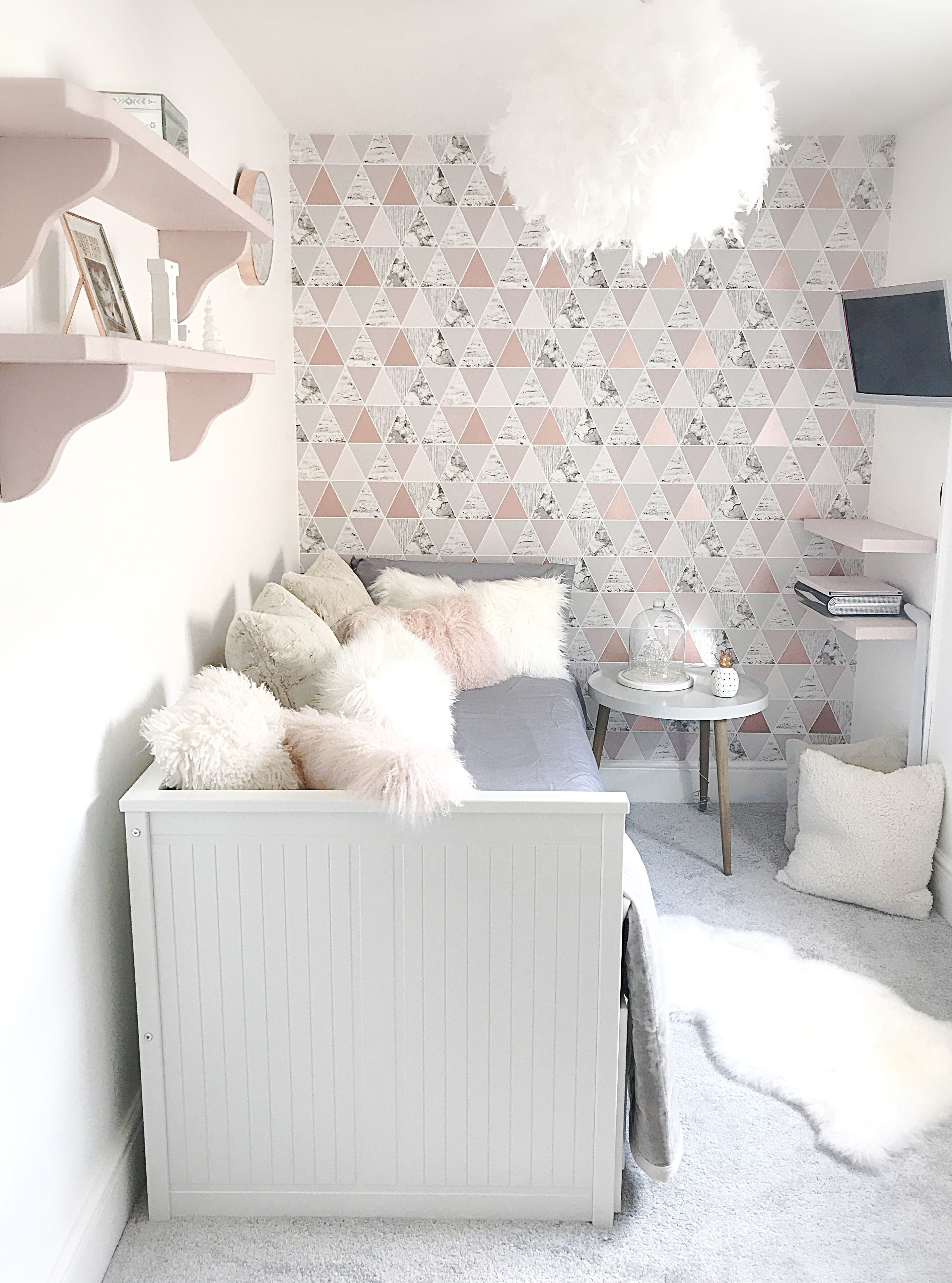 rose gold bedroom wallpaper,white,room,furniture,product,property