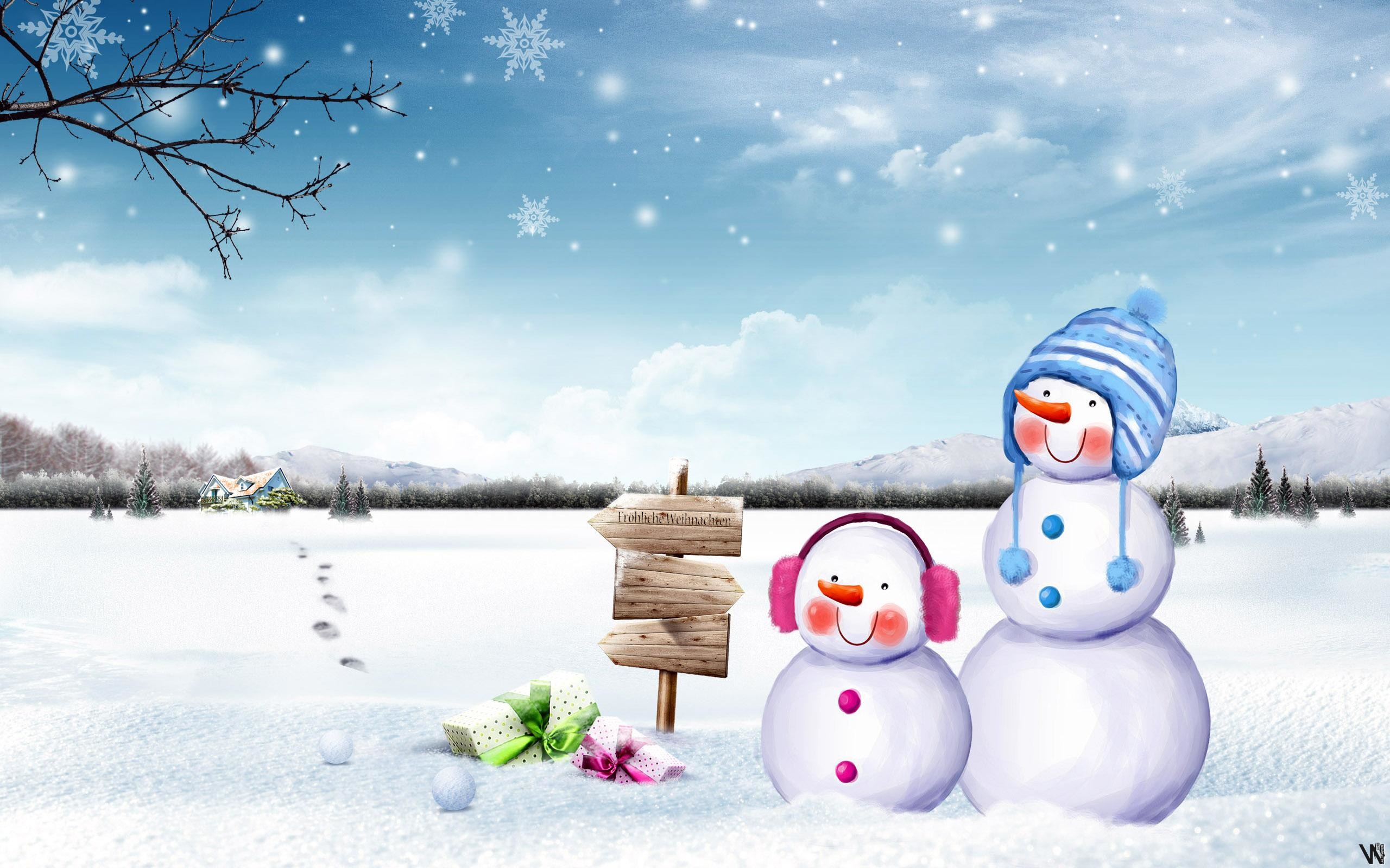 fondo de pantalla de muñeco de nieve,monigote de nieve,invierno,nieve,cielo,congelación