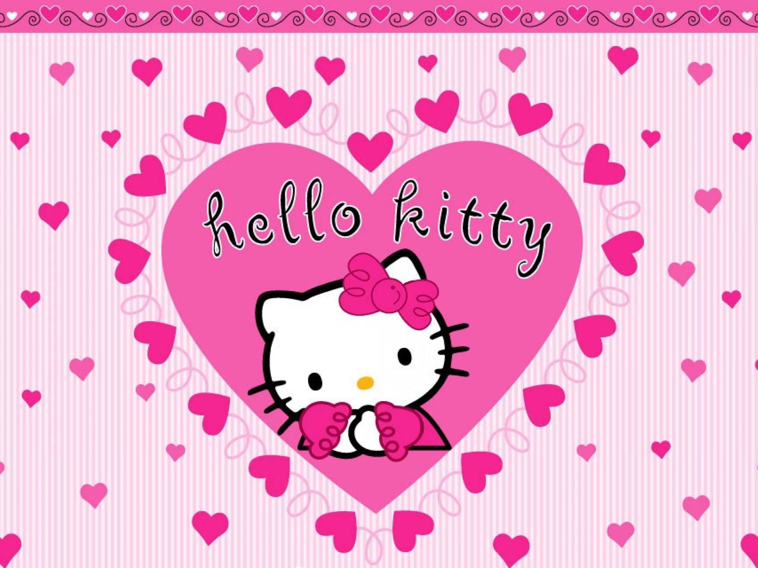 hello kitty fondos de pantalla gratis,corazón,rosado,día de san valentín,amor,diseño