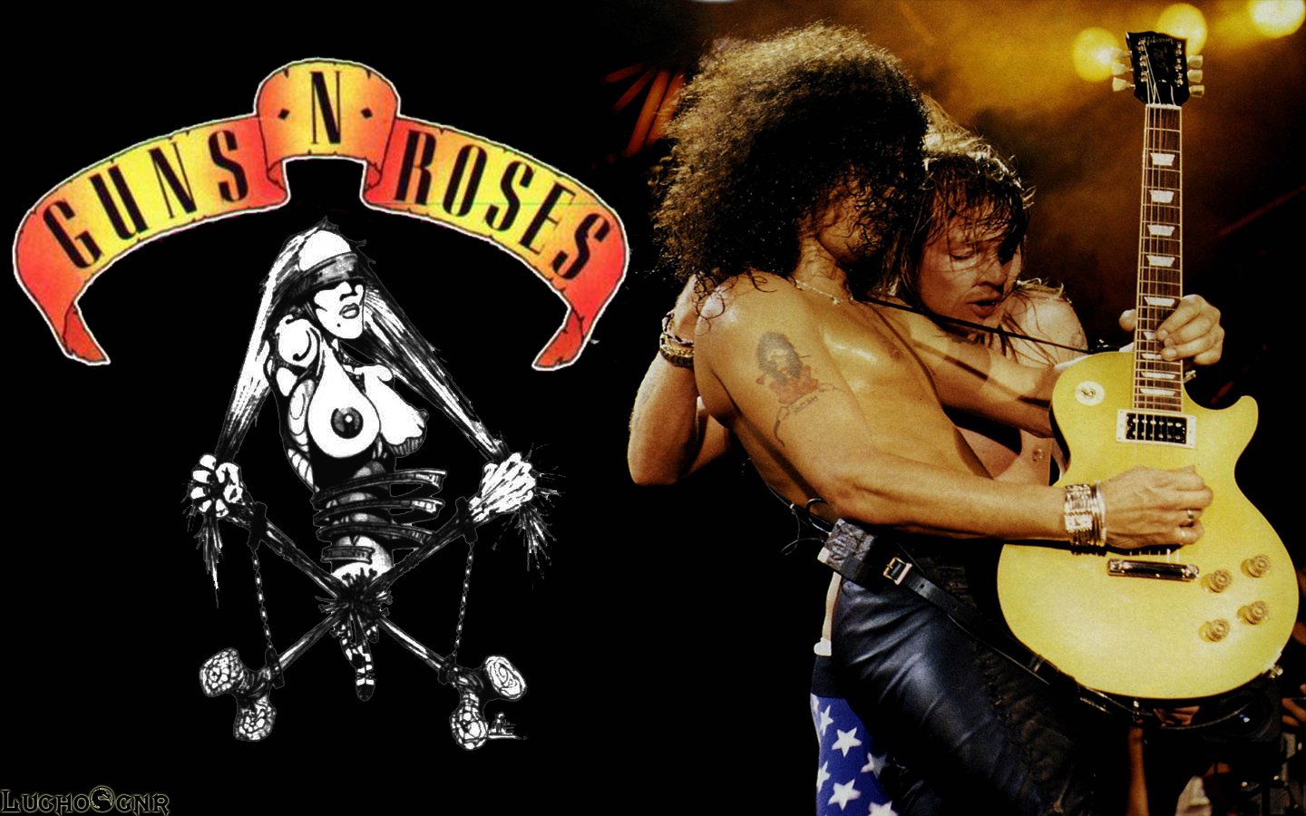 guns n roses wallpaper,guitarist,string instrument,musical instrument,musician,guitar