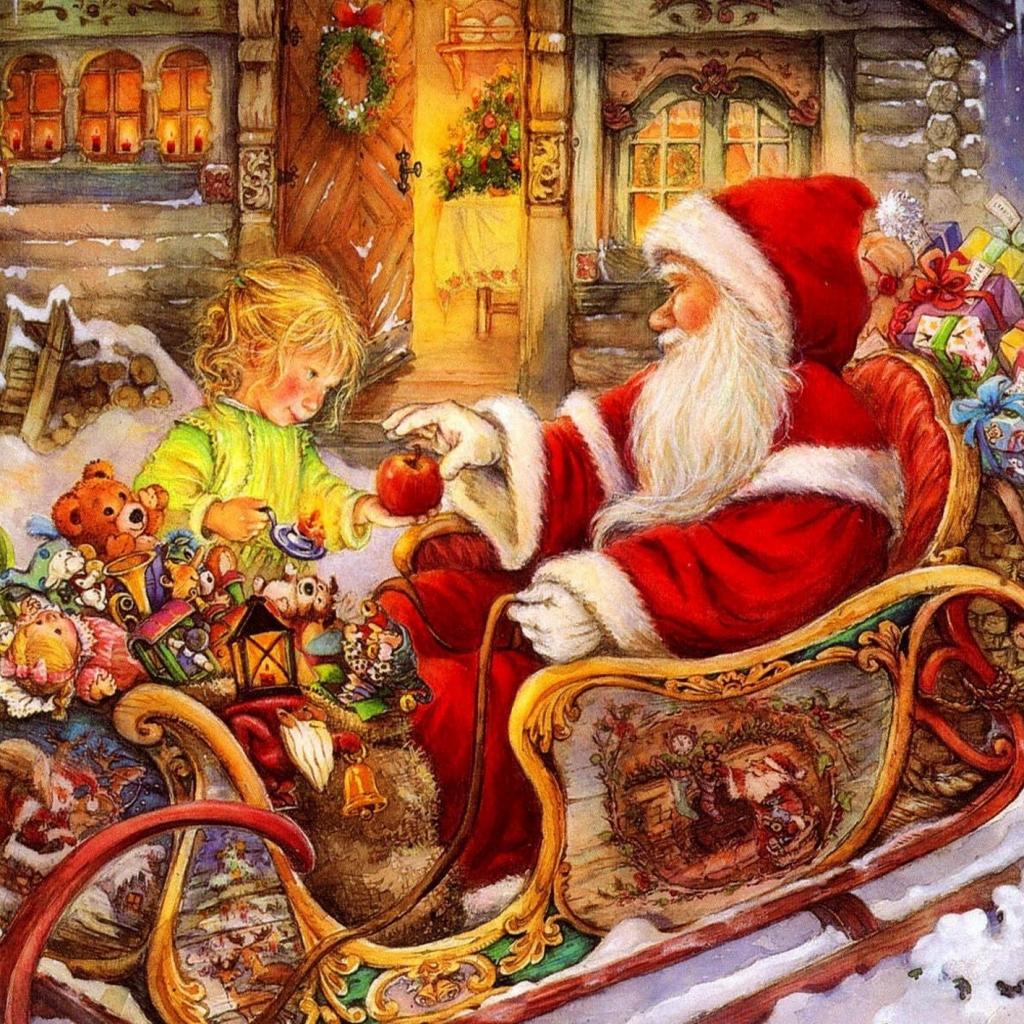 carta da parati santa,babbo natale,vigilia di natale,natale,arte,personaggio fittizio