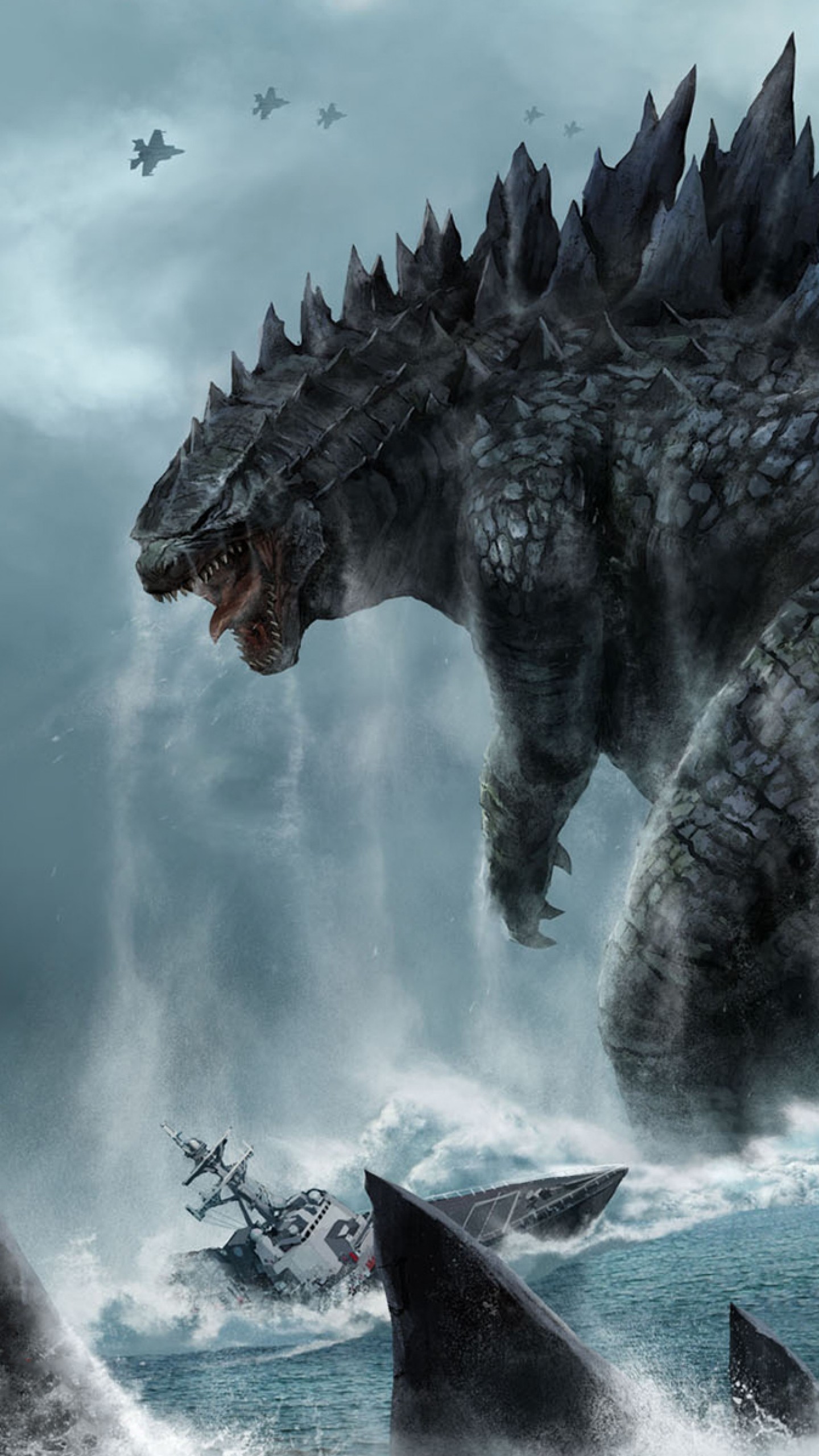 godzilla tapete,action adventure spiel,cg kunstwerk,drachen,animation,wasserlauf