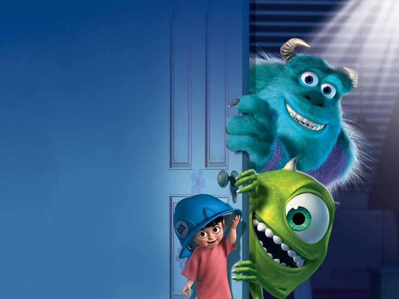 monster inc wallpaper,animated cartoon,cartoon,animation,organism,illustration