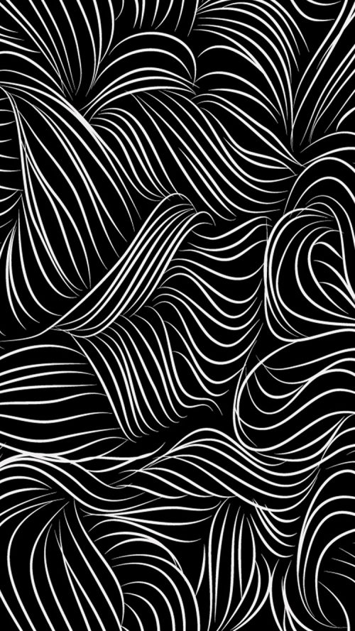 black and white wallpaper pattern,pattern,monochrome,line,black and white,leaf