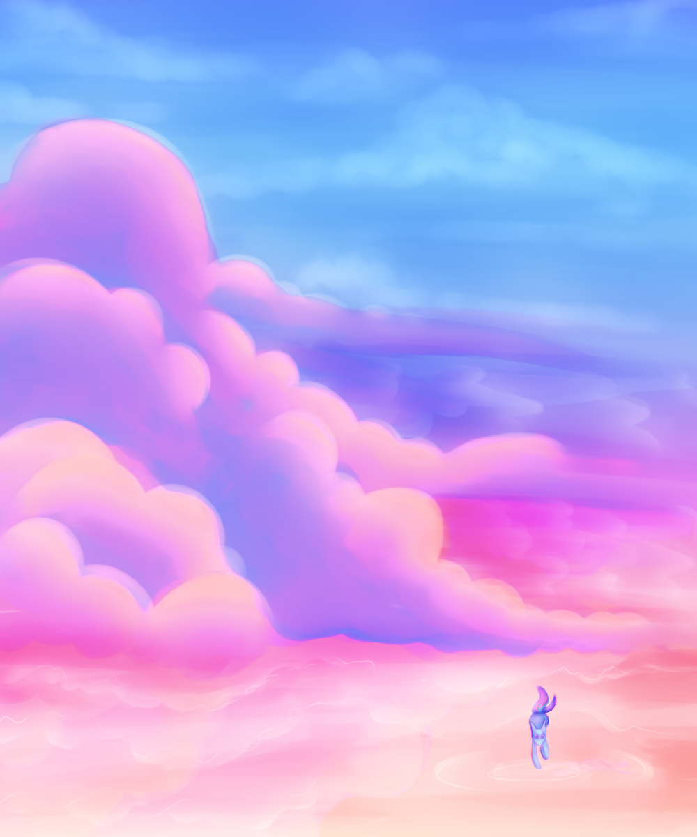 綿菓子の壁紙,空,雲,ピンク,昼間,雰囲気