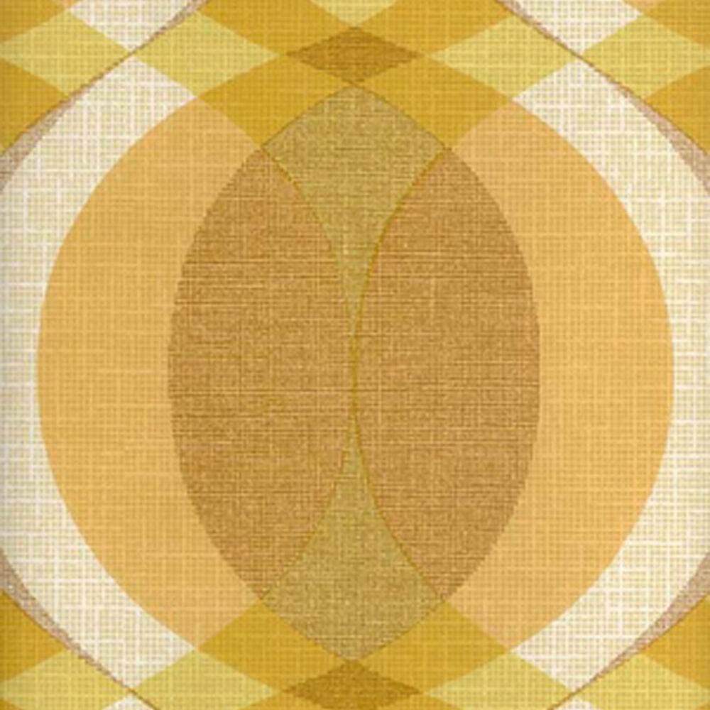 papier peint moderne du milieu du siècle,jaune,modèle,beige,cercle,textile
