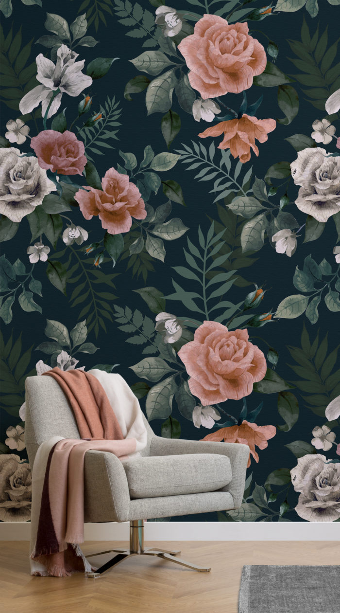 papel tapiz floral verde,fondo de pantalla,rosas de jardín,rosa,flor,planta